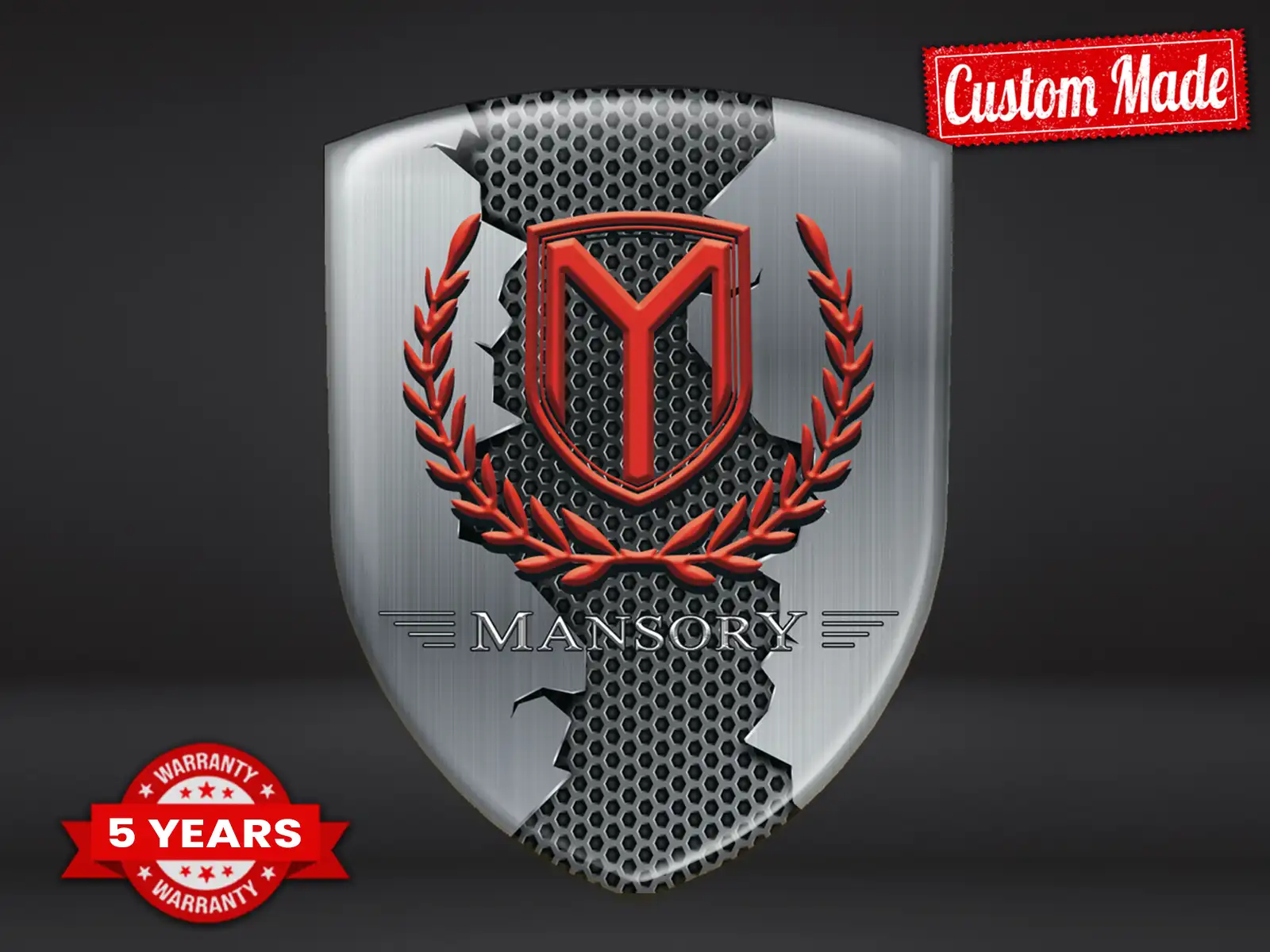 Mansory Logo Auto Máximo Duradero Estilo Pro Rendimiento